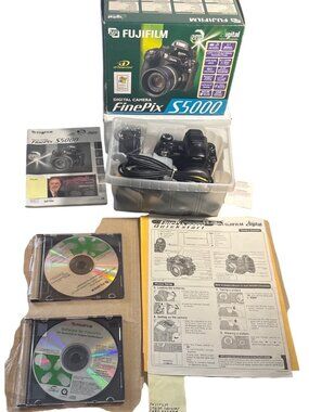 Fuji Film FinePix Camera S5000 Digital Manual Software & Accessories READ